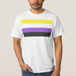 Camiseta Bandera de orgullo no binario de SlipperyJoe's ama