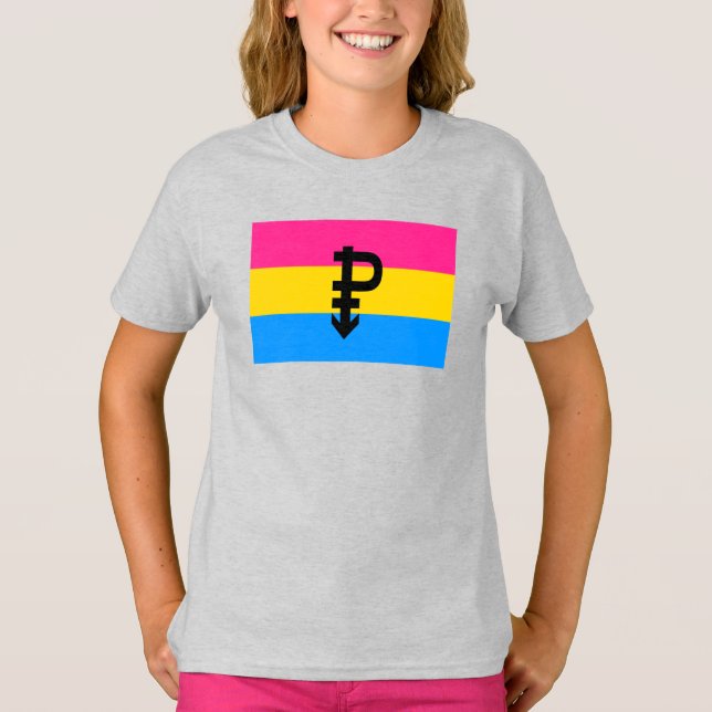 Camiseta Bandera de Orgullo Pansexual (Anverso)