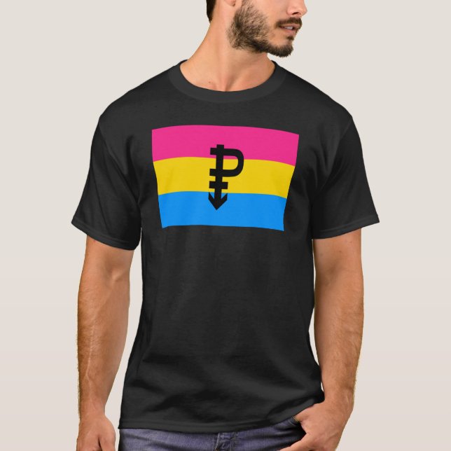 Camiseta Bandera de Orgullo Pansexual (Anverso)