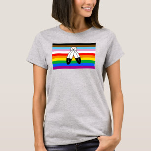 Camiseta Bandera de orgullo progresista LGBTQ+ Two-Spirit