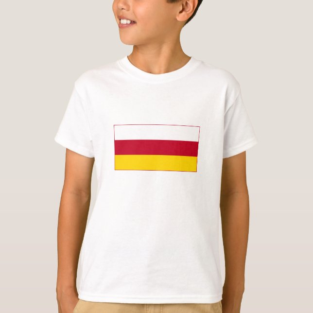 Camiseta Bandera de Osetia del Norte (Anverso)