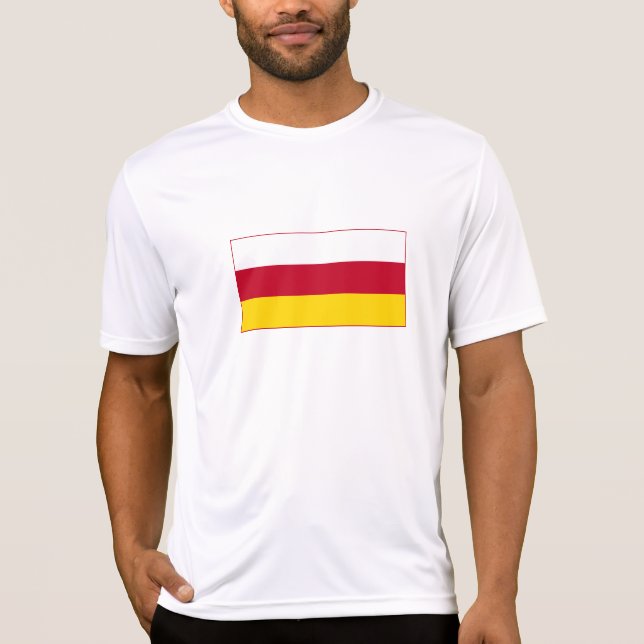 Camiseta Bandera de Osetia del Norte (Anverso)