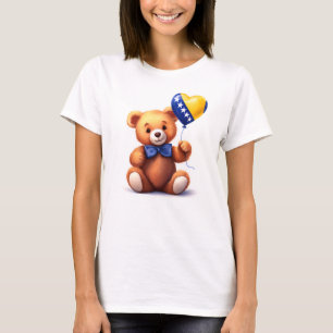 Camiseta bandera de osito de peluche y de Bosnia y Herzegov