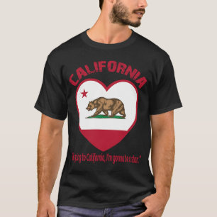 Camiseta Bandera de oso del oso de California Grizzly Calif