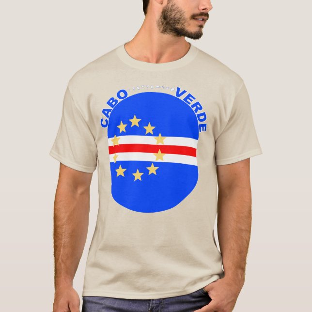 Camiseta Bandera de Ova de Cabo Verde (Anverso)