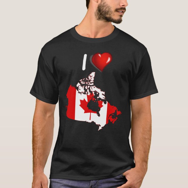 Camiseta Bandera de país canadiense (Anverso)