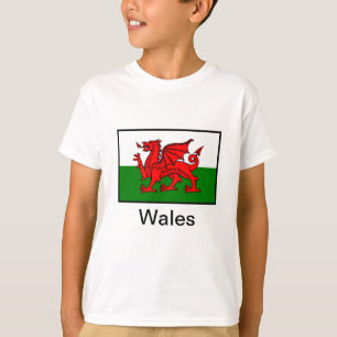 Camiseta Bandera de País de Gales