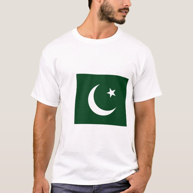 Camiseta Bandera de Pakistán (Anverso)