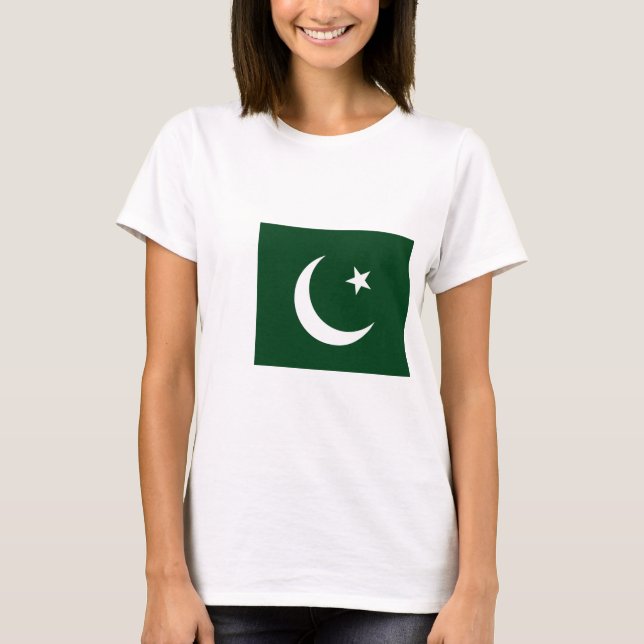 Camiseta Bandera de Pakistán (Anverso)
