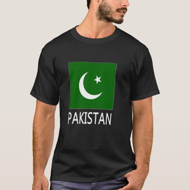 Camiseta Bandera de Pakistán (Anverso)
