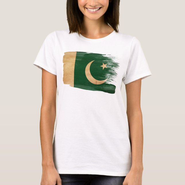 Camiseta Bandera de Pakistán (Anverso)