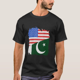 Camiseta Bandera de Pakistán América Estados Unidos Orgullo