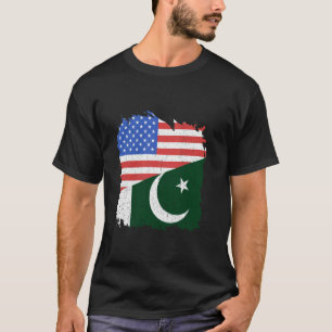 Camiseta Bandera de Pakistán América Estados Unidos Orgullo