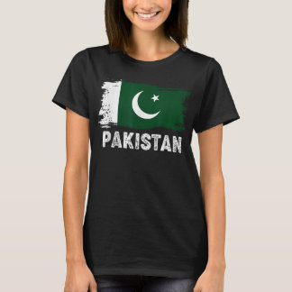 Camiseta Bandera de Pakistán antigua Orgullo familiar paqui