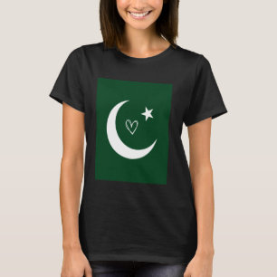 Camiseta Bandera de Pakistán Corazón Pakistaní Orgulloso Pa