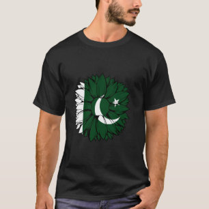 Camiseta Bandera de Pakistán Girasol Orgullo Pakistaní Paki