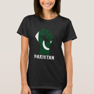 Camiseta Bandera de Pakistán Orgullo Pakistaní Puño Pakista