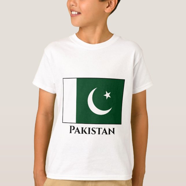 Camiseta Bandera de Pakistán (paquistaní) (Anverso)
