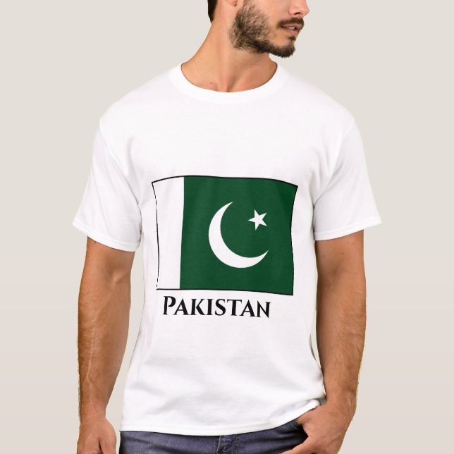 Camiseta Bandera de Pakistán (paquistaní) (Anverso)