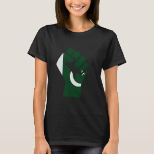Camiseta Bandera de Pakistán Raíces Pakistaníes Puño Pakist