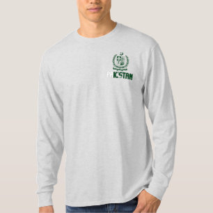 Camiseta Bandera de Pakistán y Patriótico del Escudo de Arm