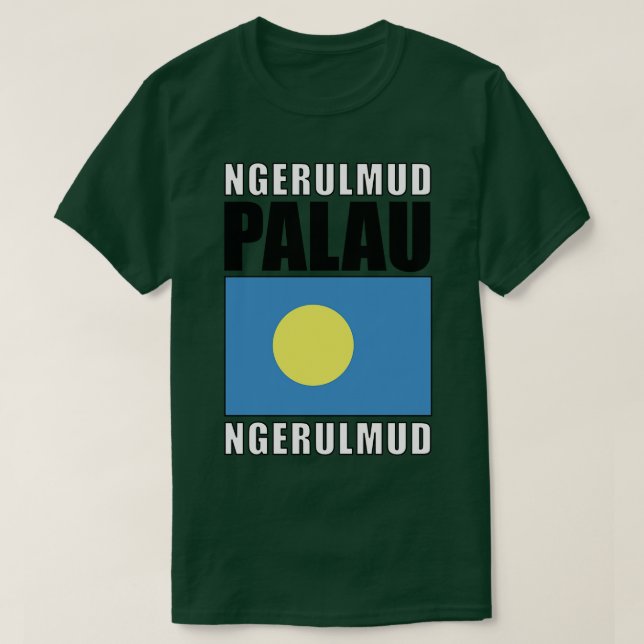 Camiseta Bandera de Palau (Diseño del anverso)