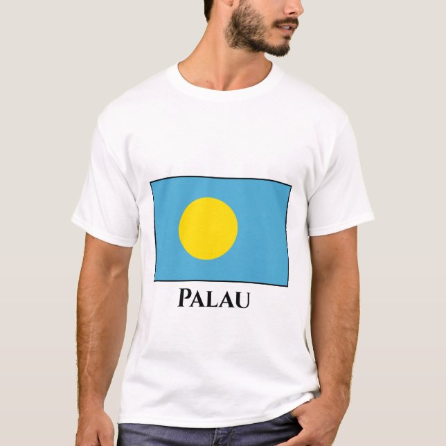 Camiseta Bandera de Palau (Anverso)