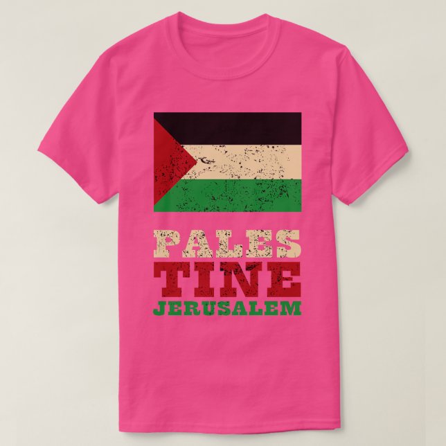Camiseta Bandera de Palestina 1 (Diseño del anverso)