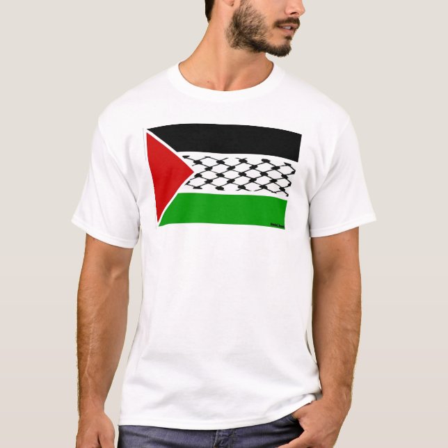 Camiseta Bandera de Palestina Keffiyeh (Anverso)