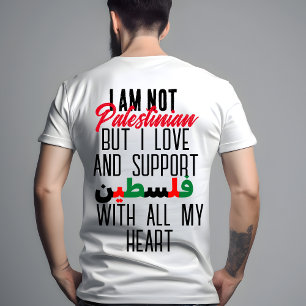 Camiseta Bandera de Palestina Libre y de Apoyo