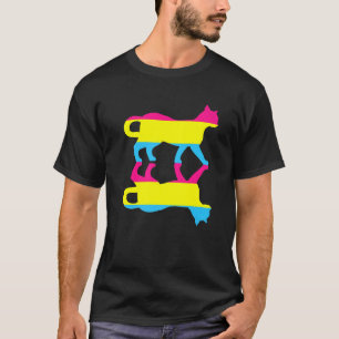 Camiseta Bandera de pansexualidad Animal Gato Derechos Huma