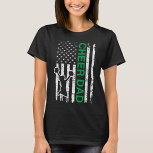 Camiseta Bandera de Papá de Porristas Verde