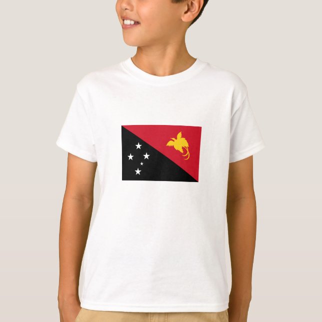 Camiseta Bandera de Papúa Nueva Guinea (Anverso)