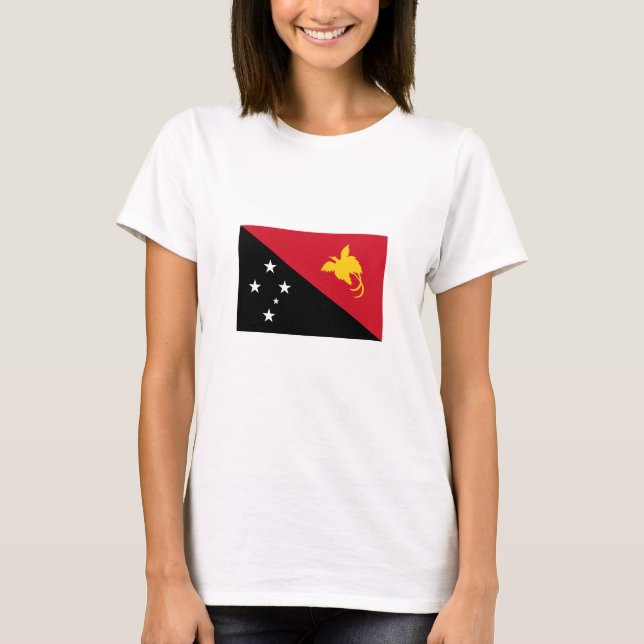Camiseta Bandera de Papúa Nueva Guinea (Anverso)