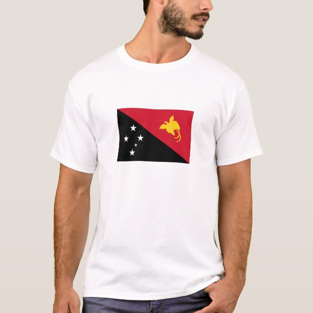 Camiseta Bandera de Papúa Nueva Guinea (Anverso)