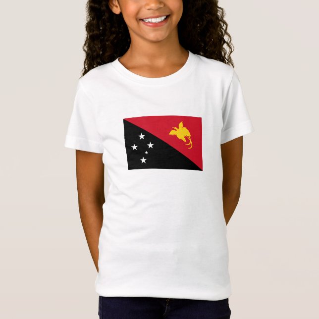 Camiseta Bandera de Papúa Nueva Guinea (Anverso)