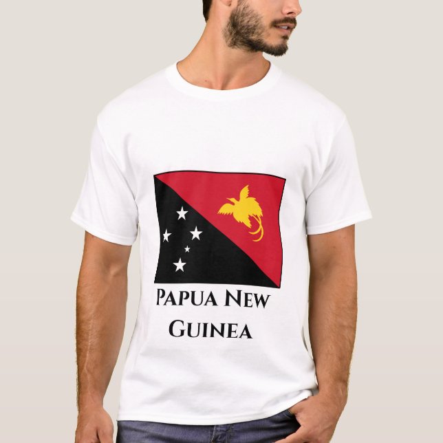 Camiseta Bandera de Papúa Nueva Guinea (Anverso)