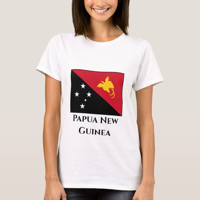 Camiseta Bandera de Papúa Nueva Guinea (Anverso)