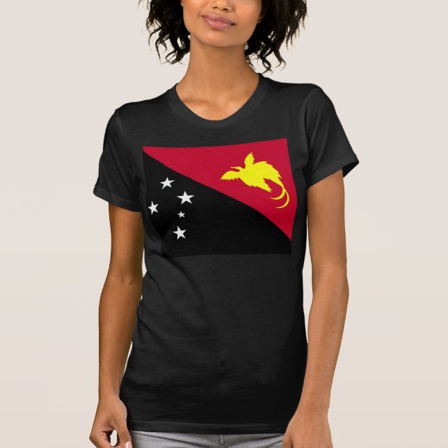 Camiseta Bandera de Papúa Nueva Guinea (Anverso)
