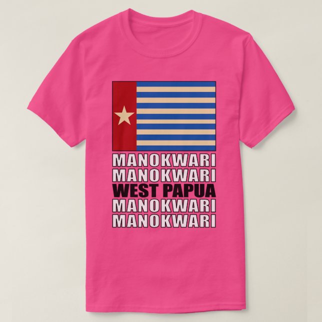 Camiseta Bandera de Papúa Occidental (Diseño del anverso)