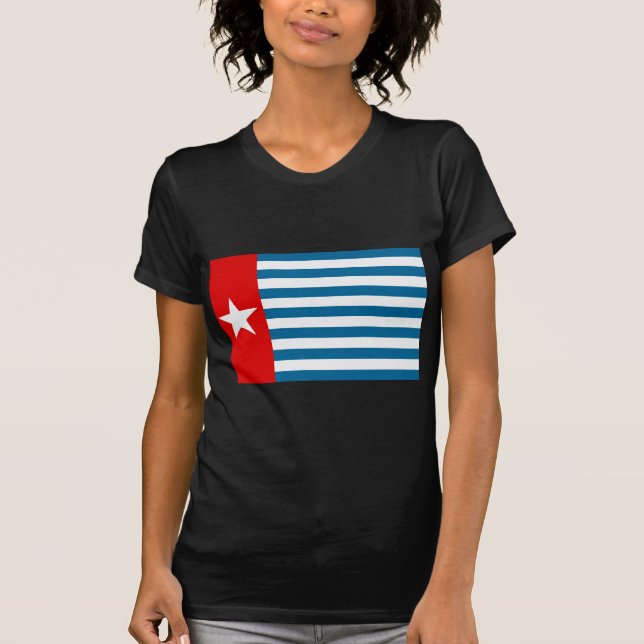 Camiseta Bandera de Papúa Occidental / Estrella de la mañan (Anverso)