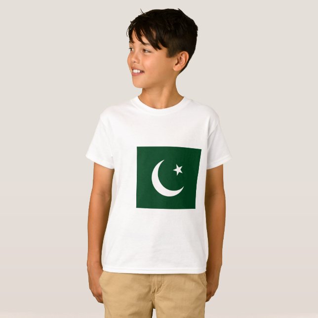Camiseta Bandera de Paquistán (Anverso completo)