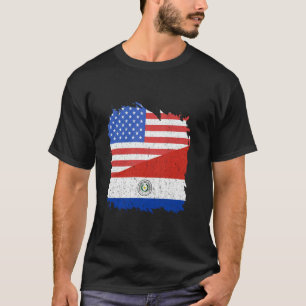 Camiseta Bandera de Paraguay Orgullo Paraguayo USA Vintage 
