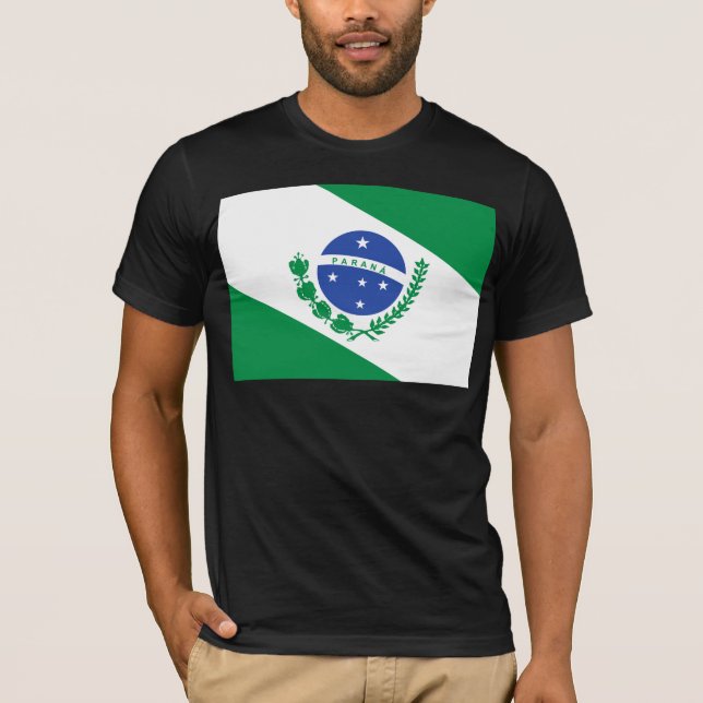 Camiseta Bandera de Paraná, el Brasil (Anverso)