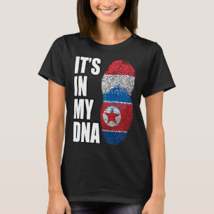 Camiseta Bandera de patrimonio de ADN mixto de Luxemburgo y