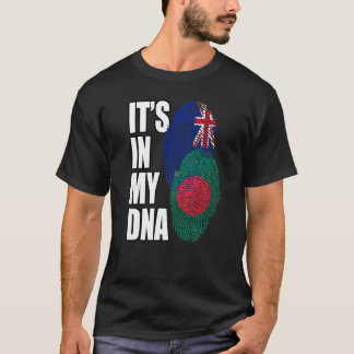 Camiseta Bandera de patrimonio de ADN mixto de neozelandés 