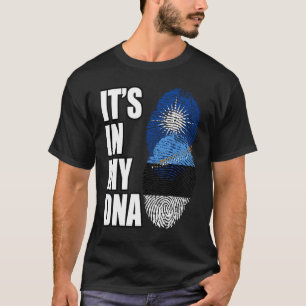 Camiseta Bandera de patrimonio de ADN mixto estonio y marsh