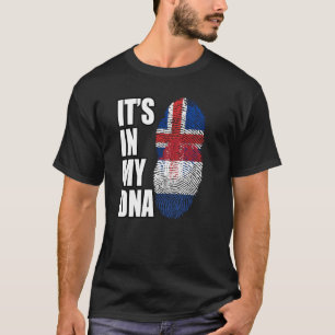 Camiseta Bandera de patrimonio de ADN mixto holandés e isla
