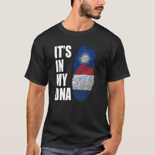 Camiseta Bandera de patrimonio de ADN mixto holandés y mars