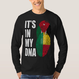 Camiseta Bandera de patrimonio de ADN mixto jordano y benin